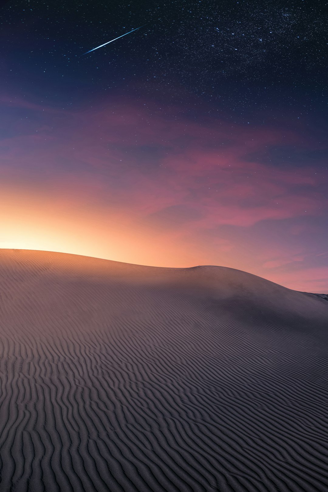 gray desert front of sunlight