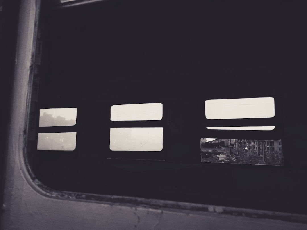 white and black striped sticker
