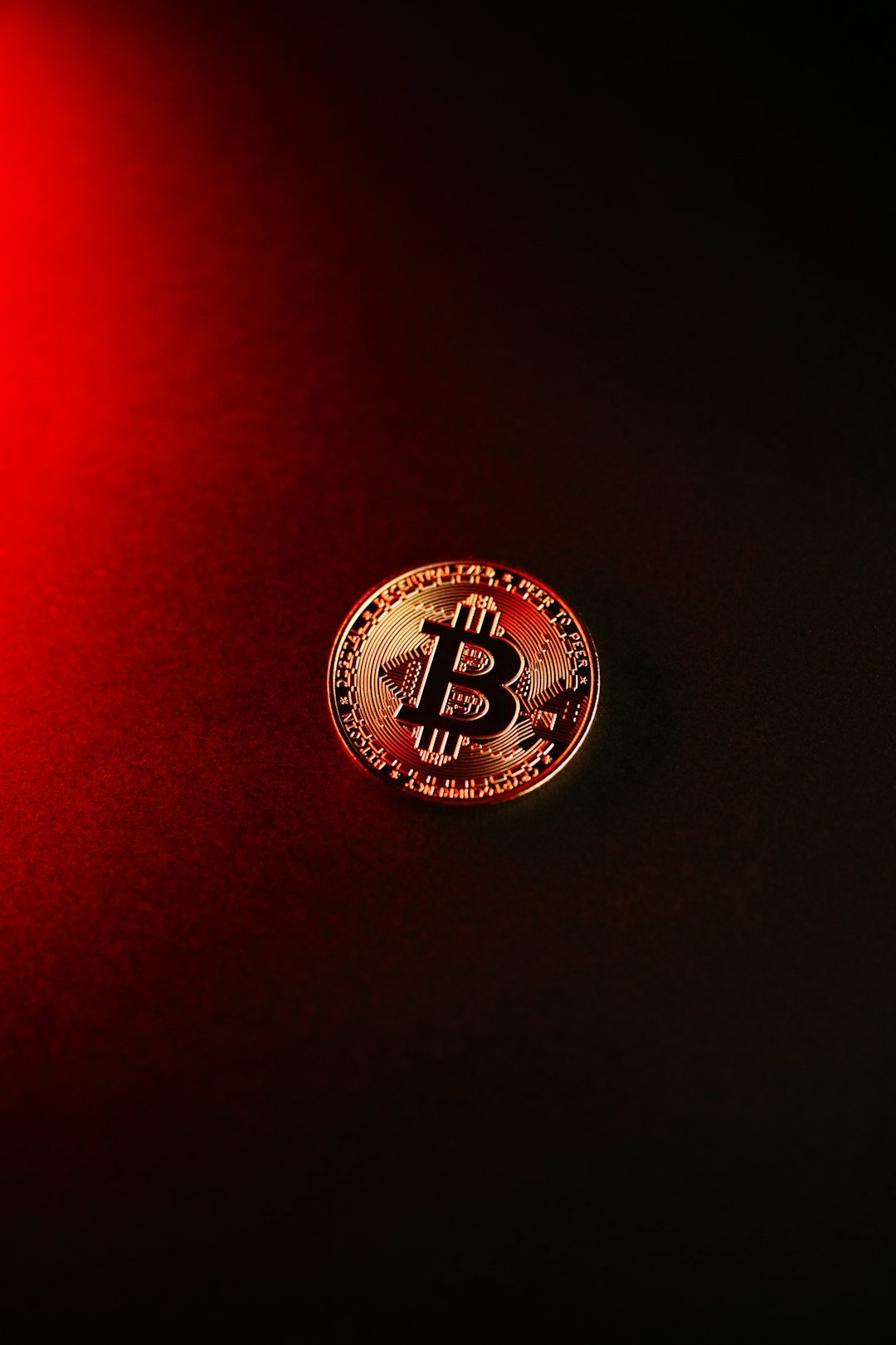 a logo on a red background