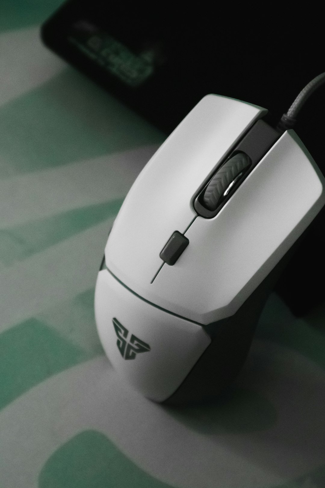 a close up of a mouse on a table